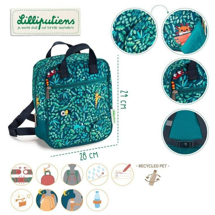 Plecak dziecięcy Dżungla 84448-Lilliputiens, plecaki dla dzieci