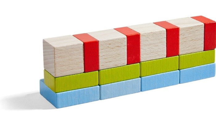 Drewniana układanka i klocki dla dzieci Cztery na cztery 3D HB305455-Haba, gry zręcznościowe