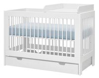 Białe Łóżeczko 120x60 Pinio Basic