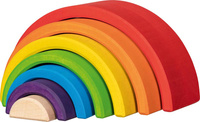 Drewniana układanka 3D mała tęcza 7 el. Goki 58479 