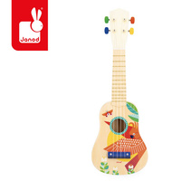 Drewniane ukulele Gioia zabawka rozwijająca słuch J07652 Janod
