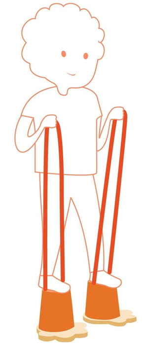 Szczudła kubełkowe antypoślizgowe Djeco DJ02059