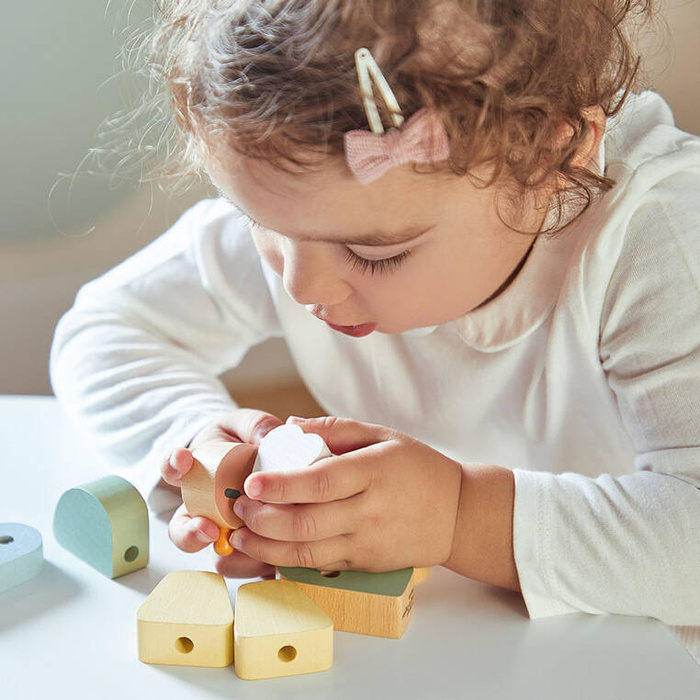 Nawlekanka z drewnianymi ptaszkami Sweet Cocoon J04050 Janod