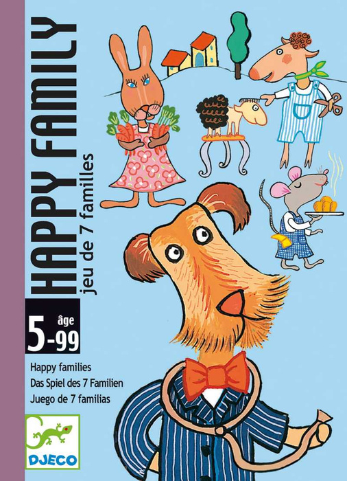Gra karciana dla dzieci Happy Family Djeco DJ05115