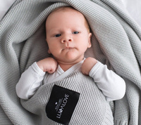 Bambusowy koc Glamour gray LL0386-Lullalove, kocyki dla dzieci