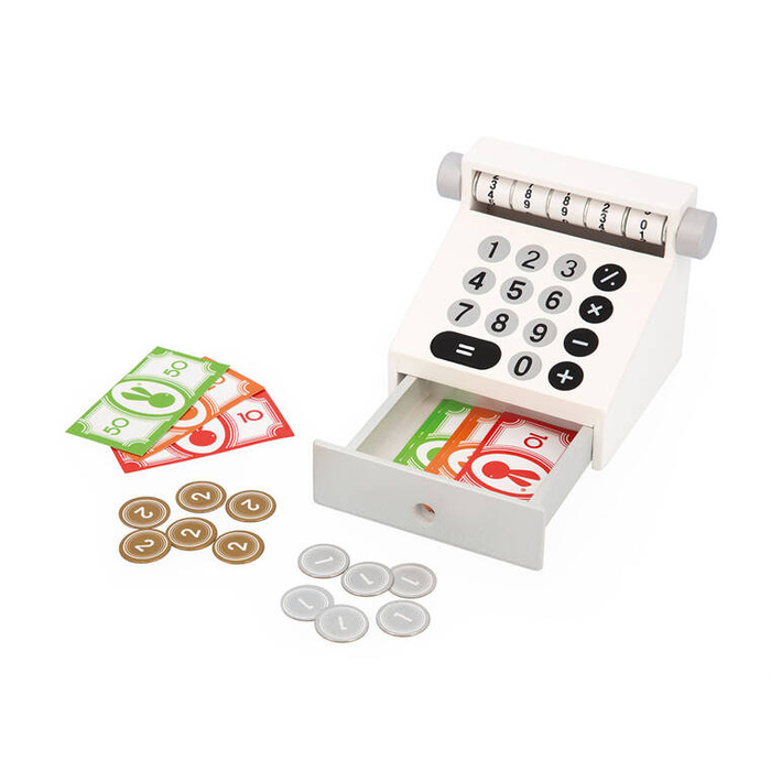 Duży sklep warzywniak z drewna i komplet akcesoriów 50 el. Farma J03322 Janod