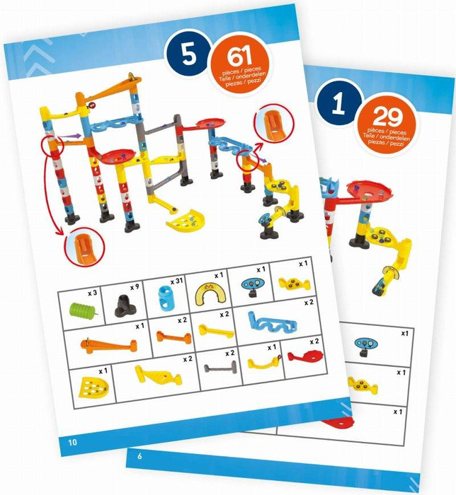 Kulodrom z kulkami dla dzieci WYŚCIG PM858-Buki, zabawki konstrukcyjne
