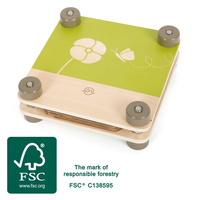 Prasa kwiatowa drewniana do suszenia kwiatów i liści Discover 12436 Small Foot zabawy w ogrodzie