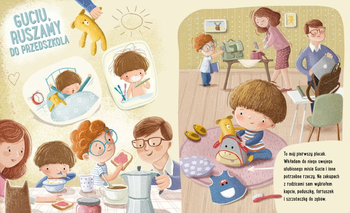 Feluś i Gucio idą do przedszkola Nasza Księgarnia książka dla dzieci