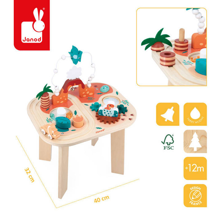 Wielofunkcyjny stolik aktywizujący Dinozaury Janod J05825
