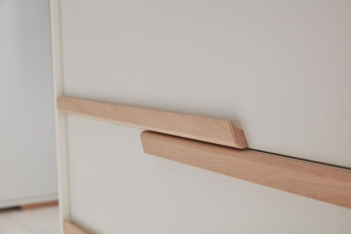 Biała Komoda 3 szufladowa Pinio Snap