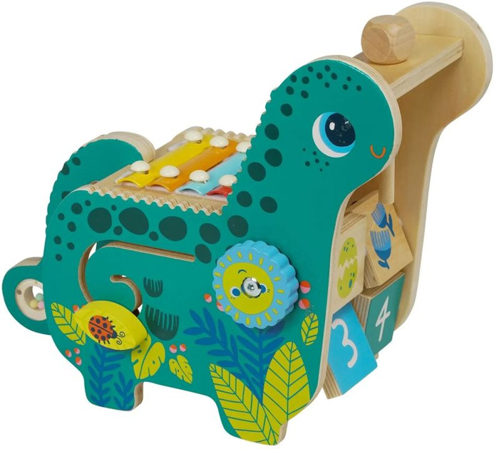Drewniana zabawka muzyczna dla dzieci dinozaur Diego Manhattan Toy 162650