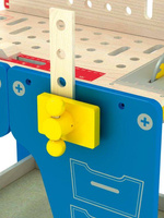 Drewniany warsztat dla dzieci z narzędziami Super majsterkowicz