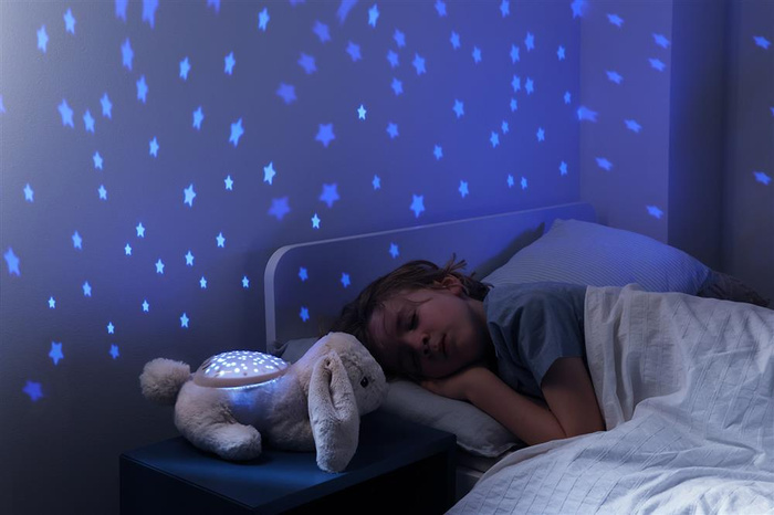 Lampka nocna z projekcją świetlną 2w1 Króliczek Cloud b® CLTT-7473-BB Twilight Buddies™ Bunny