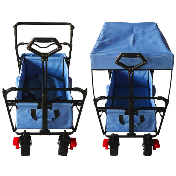 Składany Wózek plażowy AXI A031.193.08 z dachem hamulcem i torbą Udźwig do 80 kg do przewożenia rzeczy i zabawek