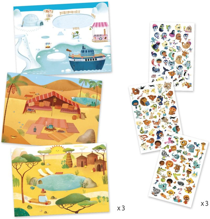 Zestaw kalkomanii Krainy Djeco DJ09560