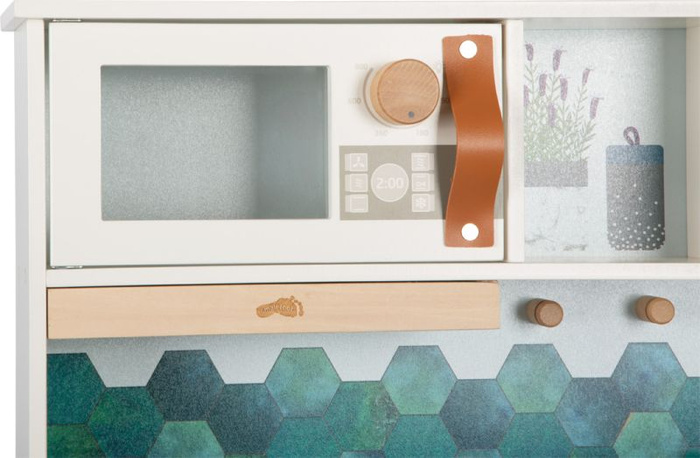 Drewniana kuchnia ze światłem i dźwiękiem Biała Tasty Small Foot 12673 kuchnie dla dzieci