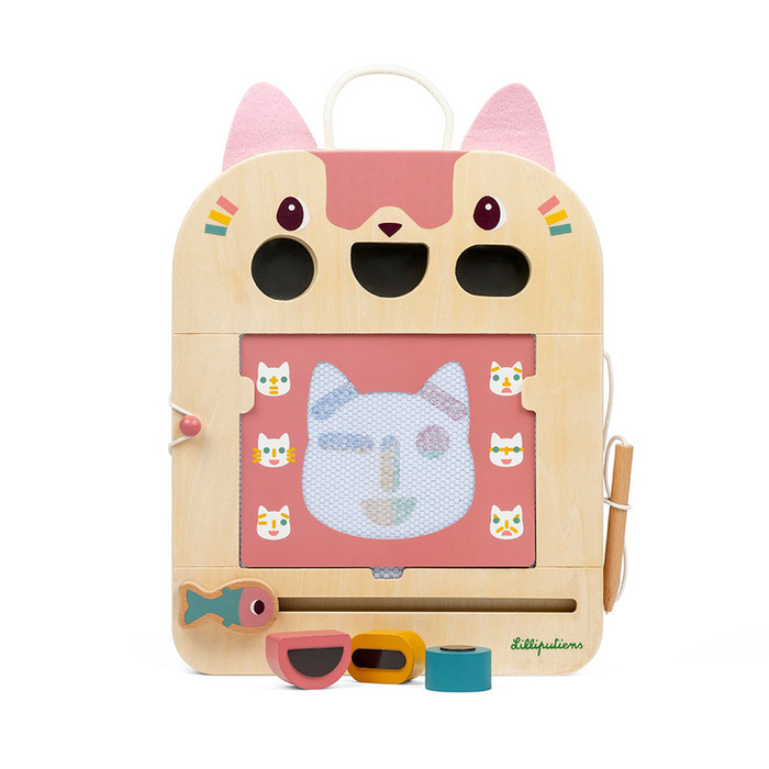 Znikopis Kotka Jeanne Lilliputiens 83650 drewniana sensoryczna Tablica do kreatywnej zabawy