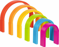 Drewniana układanka 3D klocki drewniane i korkowe 40 el. Goki 58353