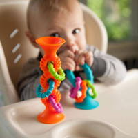 PipSquigz przyssawka z grzechotką Bobo Loops FA166-1 Fat Brain Toys, grzechotki