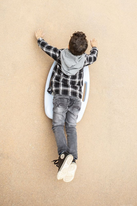 Niebieska Deskorolka dla dzieci deska na kółkach Mini Eolo Italtrike