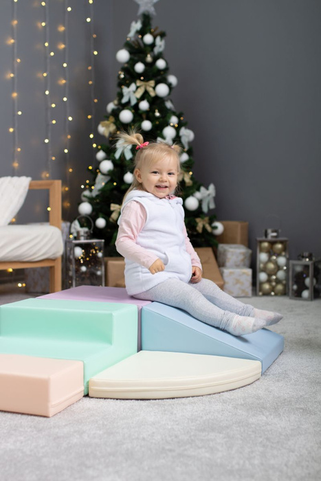Klocki piankowe IGLU Soft Play Corner Climber pastelowy SET_06_02 domowy plac zabaw