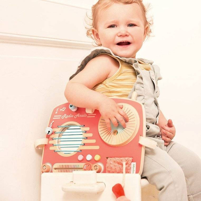 Drewniana tablica manipulacyjna Radio Flaming Anais 83181 LILLIPUTIENS