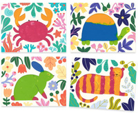 Zestaw artystyczny malowanie palcami Ocean Djeco DJ09858