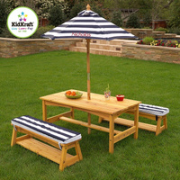 Meble ogrodowe z parasolem, 00106-KidKraft