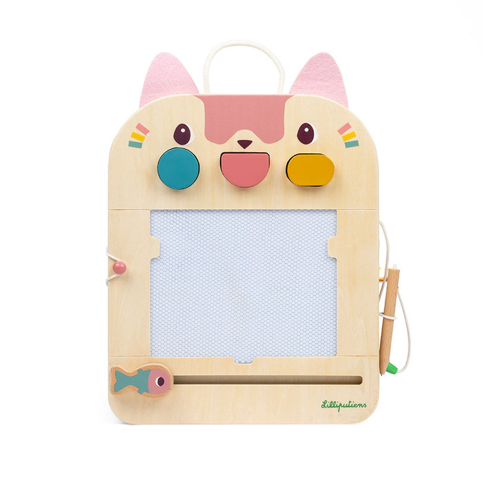 Znikopis Kotka Jeanne Lilliputiens 83650 drewniana sensoryczna Tablica do kreatywnej zabawy