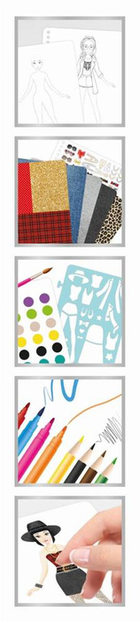 Szkicownik projektowania STROJE ROCKOWE CM103-Buki, zestaw artystyczny dla dzieci