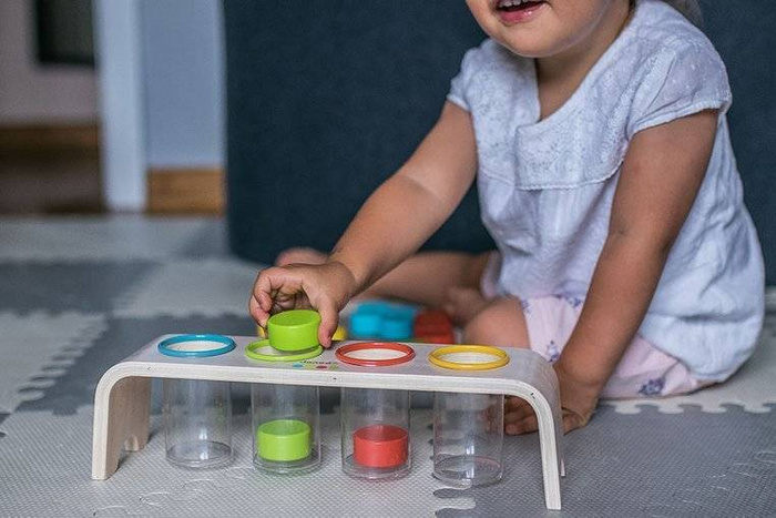 Drewniana układanka Sortowanie kolorów Essentiel, Janod J05066