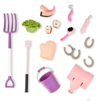 Przyczepa do transportu koni dla lalek 46 cm z akcesoriami do pielęgnacji Our Generation BD35412Z