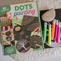 Zestaw kreatywny Malowanie kropkami Dots painting I love creativity Janod J07736  