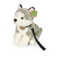 Pluszowy piesek Husky na smyczy 28 cm Rappa 231078