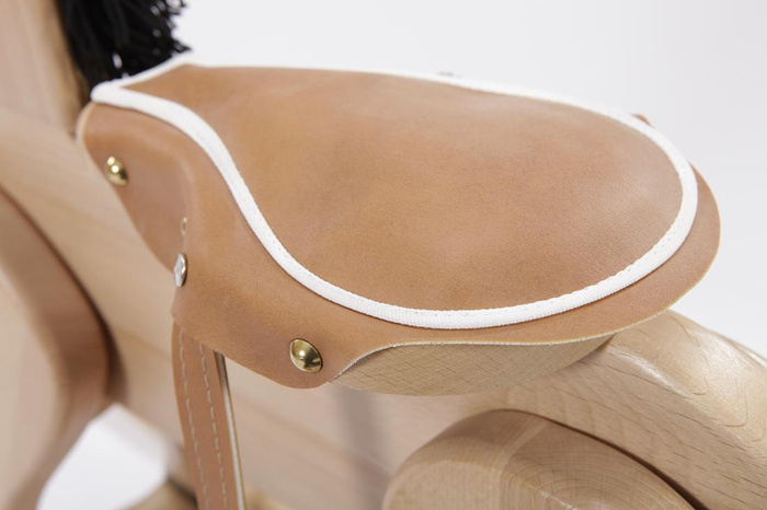 Koń na biegunach "Szlachetny rumak" - zabawki drewniane