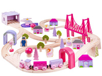Czarodziejska kolejka drewniana dla dziewczynki, BJT023-Bigjigs Rail