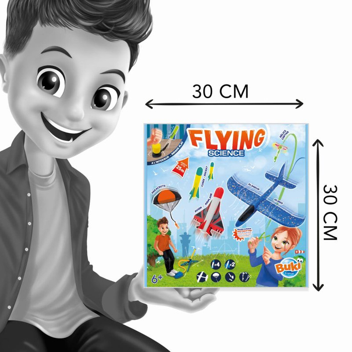Latająca Nauka 12 elementów Buki 2173 latające zabawki
