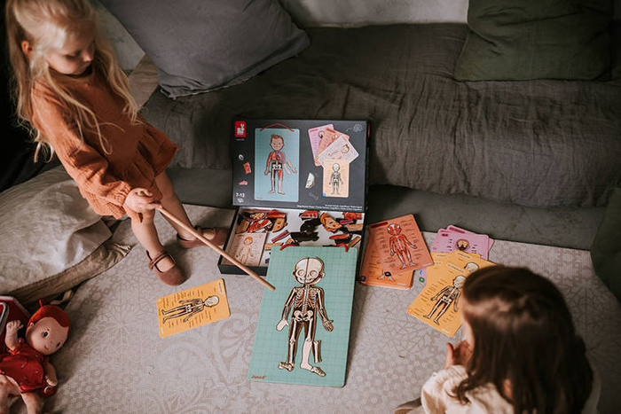 Edukacyjna układanka magnetyczna, "Anatomia człowieka", J05491-Janod, układanki dla dzieci