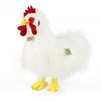 Pluszowy biały kogut 33 cm Rappa 211230