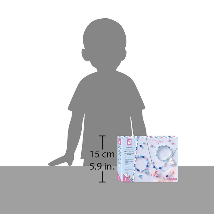 Zestaw kreatywny do tworzenia biżuterii z zawieszkami Małe zwierzątka Janod J09184