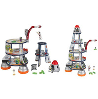 Drewniana rakieta małego kosmonauty, 63443-Kidkraft , zabawki dla chłopców