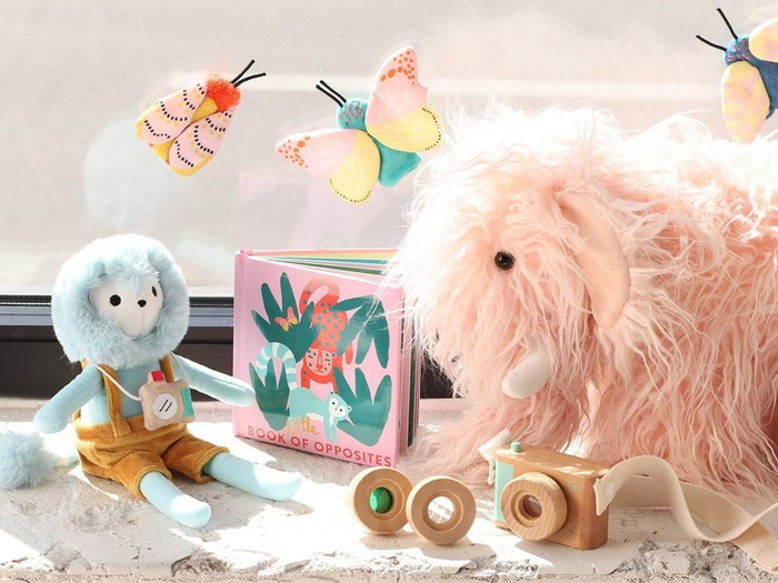 Pacynki na palce Motyle zestaw Natural Historian 218460-Manhattan Toy, zabawa w teatrzyk