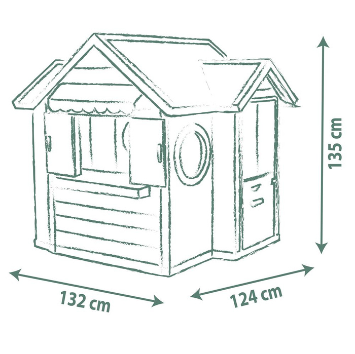 Domek Szefa Kuchni Smoby 810407 z przyborami i akcesoriami kuchennymi do kreatywnej zabawy dla dzieci
