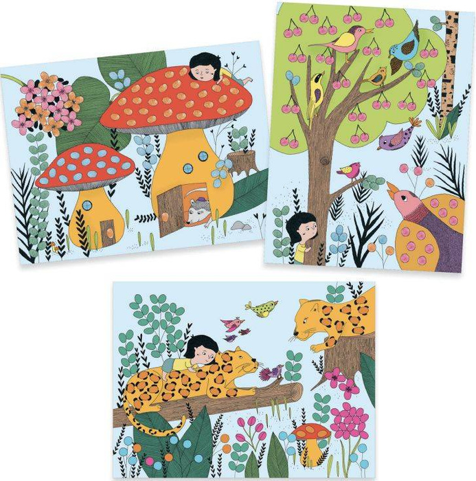 Malowanie palcami - zestaw artystyczny DJ09898-Djeco, zestawy kreatywne i artystyczne