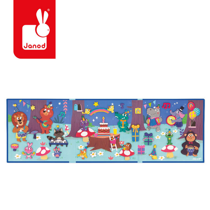Magnetyczna układanka Przyjęcie w lesie Magneti'stories J05455 Janod