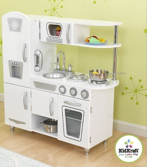 Kuchnia drewniana, "Biały vintage", KK53208-KidKraft, kuchnie dla dzieci