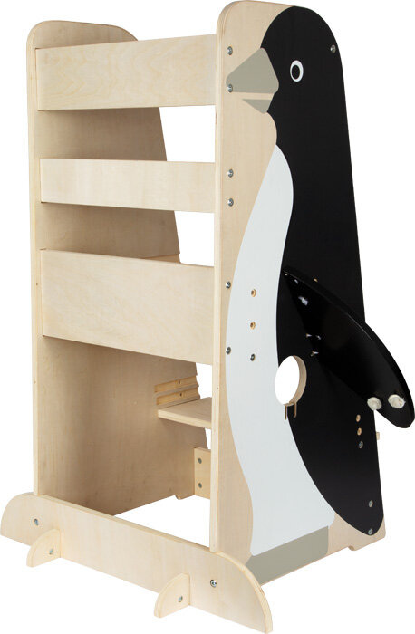 Pomocnik kuchenny dla dzieci Pingwin Wildlife Small Foot 12455 Kitchen helper drewniany