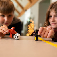 Piłkarzyki Foosbots Biały zestaw dla jednego gracza Fat Brain Toys FA479-1b