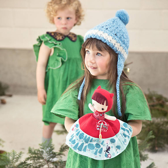 Pacynka na rękę 3w1 Czerwony Kapturek babcia lub wilk 83411 Lilliputiens